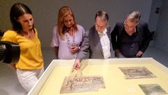 Presentaci�n de la exposici�n de Laxeiro, Pasaxes de adolescencia, en la Fundaci�n Laxeiro