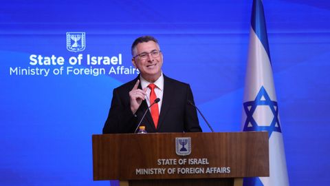 El ministro de Exteriores de Israel, Gideon Saar