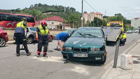 Estado en el que quedó el vehículo tras ser levantado.