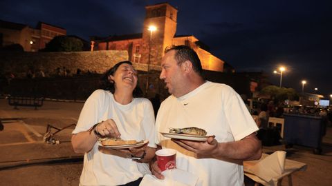 En Laxe tambi�n hubo sardinas asadas con pan.