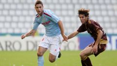 Mario Su�rez, duante un partido contra el Albacete en Bala�dos en marzo de 2008
