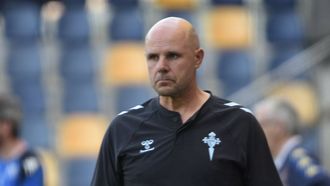El entrenador del Celta Fortuna, Fredi �lvarez.