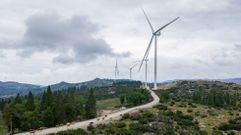 Parque e�lico de T�mega, en el norte de Portugal