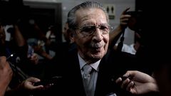 Efrain R�os Montt, durante el juicio