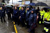 Los trabajadores se concentraron la pasada semana ante la amenaza de ajuste en la firma.
