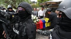Funeral del candidato presidencial Fernando Villavicencio.