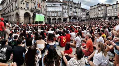 Pantalla gigante en Ourense.