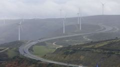 Imagen tomada un d�a de niebla en el alto de O Fiouco