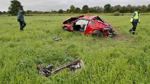 Las piezas y las huellas de impactos que dej� el coche siniestrado arrojar�n luz sobre el accidente