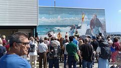 Misa de campaa ayer en el puerto muxin, por el Carmen