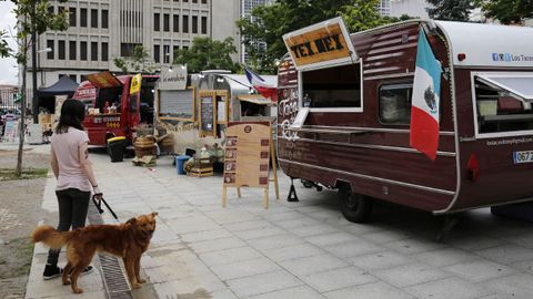Un puesto de comida en un festival de «food trucks», en una imagen de archivo.