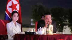El l�der norcoreano con su hija Kim Ju-ae, en la inauguraci�n de un complejo tur�stico en Wonsan, en junio del 2025.