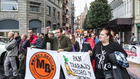 Manifestacin en Oviedo contra los Premios Princesa