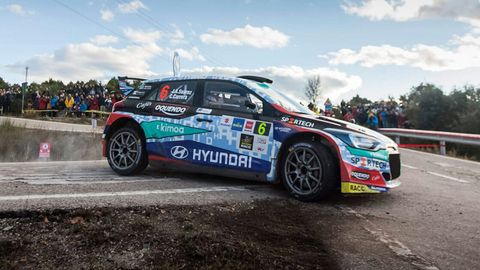 José Antonio Suárez Cohete, en el Rally de Madrid
