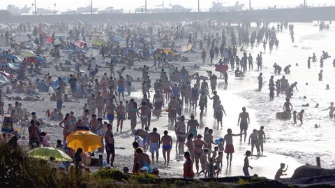 Playa de O Vao, en Vigo