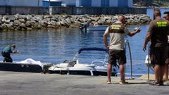 La embarcaci�n de recreo sufri� el impacto contra la batea en la zona de proa