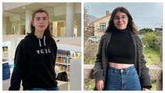 Laura Salgueiro y Luc�a Gil, estudiantes de Ingenier�a Inform�tica en la USC
