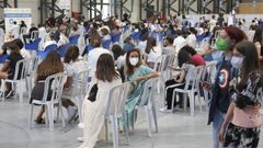 Vacunaci�n contra el covid en el Ifevi de Vigo