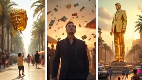 Donald Trump comparte un v�deo de su Gaza so�ada