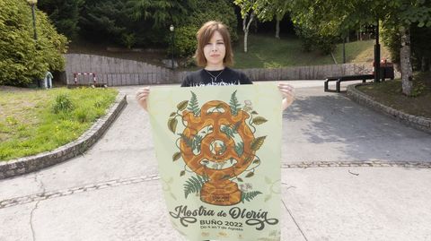 Jessica Mario, con el cartel de la 38. edicin 