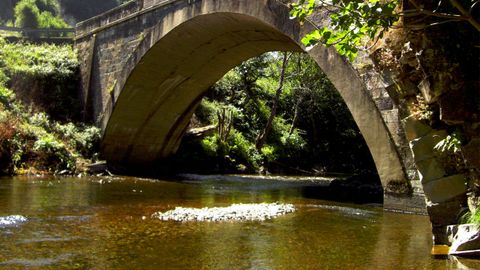 El Narcea, bajo el puente del Infierno
