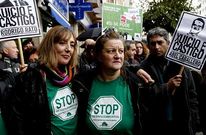 Analía Melón, en una intervención apoyada por la Plataforma de Afectados por la Hipoteca.