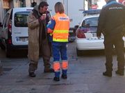 El indigente sali� el jueves del hospital y ayer volvi� a las andadas. 