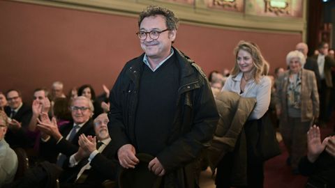 a sentencia que le conden� a dos a�os de inhabilitaci�n por un delito de revelaci�n de datos reservados, este jueves en el Ateneo de Madrid.