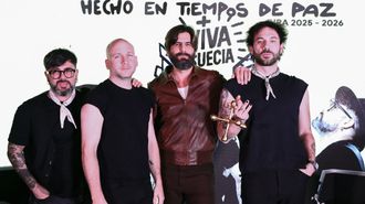 Los integrantes del grupo Viva Suecia: Jess Fabric (izquierda) y a continuaci�n Fernando Campillo, Alberto Cant�a y Rafa Val