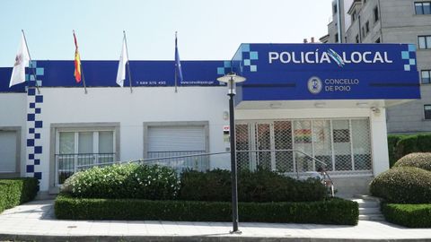 Las dependencias de la Polica Local de Poio permanecen cerradas por falta de personal desde el pasado lunes