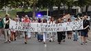 Los vecinos de Laba�ou se manifestaron contra el proyecto de remodelaci�n del barrio impulsado por el Ayuntamiento