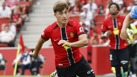 Pablo Torre, durante el partido de esta temporada ante el Atl�tico de Madrid.