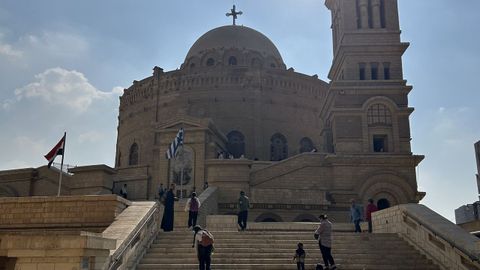Exterior de la iglesia de San Jorge, en el barrio copto de El Cairo.