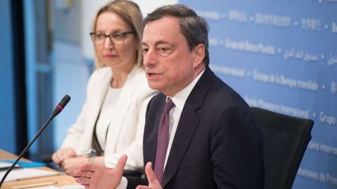 Draghi, en Washington