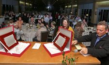 Unas ochenta personas participaron en la gala de entrega de galardones. 