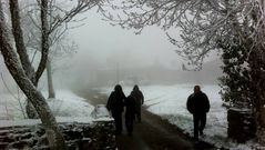 Un manto blanco cubre las monta�as de Lugo