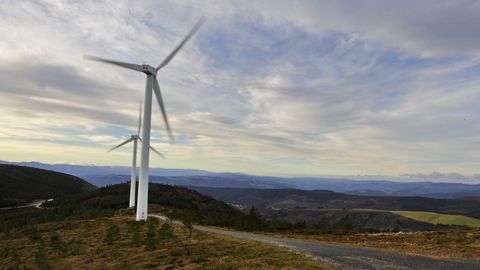 Un parque e�lico en A Fonsagrada.