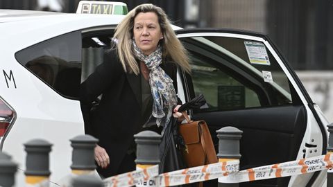 La abogada del extesorero del PP Luis B�rcenas, Marta Gim�nez-Cassina, a su llegada este jueves a la sede de la Audiencia Nacional en San Fernando de Henares