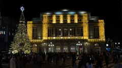 Luces de navidad en Oviedo