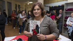 A escritora Diana Regueira durante a presentaci�n