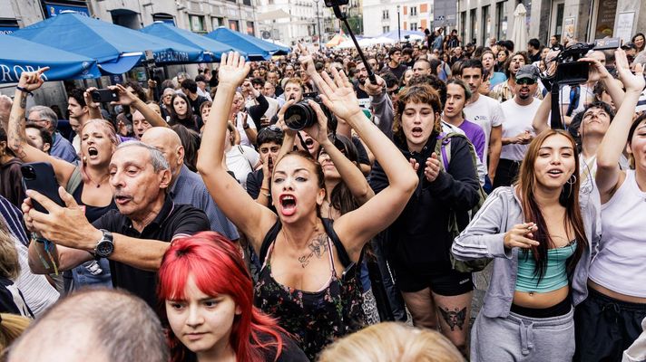 Protesta en la Puerta del Sol para reclamar un nuevo decreto de vivienda