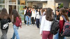 Comienzo del curso escolar en el IES Laxeiro de Lal�n en una imagen de archivo. 