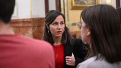 La lder de Podemos, Ione Belarra, en el Congreso