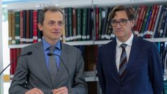 Pedro Duque y Salvador Illa