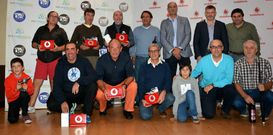 Los ganadores del torneo celebrado en Augas Santas recibieron los trofeos al acabar la jornada