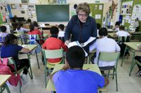 En el CEIP de Cas�s, en imagen, hicieron la rev�lida 32 de los 44 alumnos de tercero. 