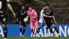 El cancerbero de 25 a�os Alberto S�nchez, en un partido del Fabril.