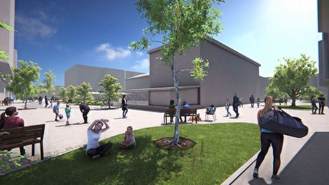 gijon.Proyecto de la ecomanzana de La Calzada