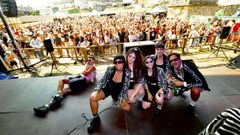 La banda Ortiga, del Festiletras do Couto a la Praza do Concello de Burela