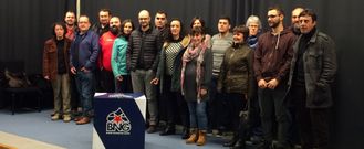 Integrantes de la nueva direcci�n comarcal del BNG, que se ha renovado en un 50%. 